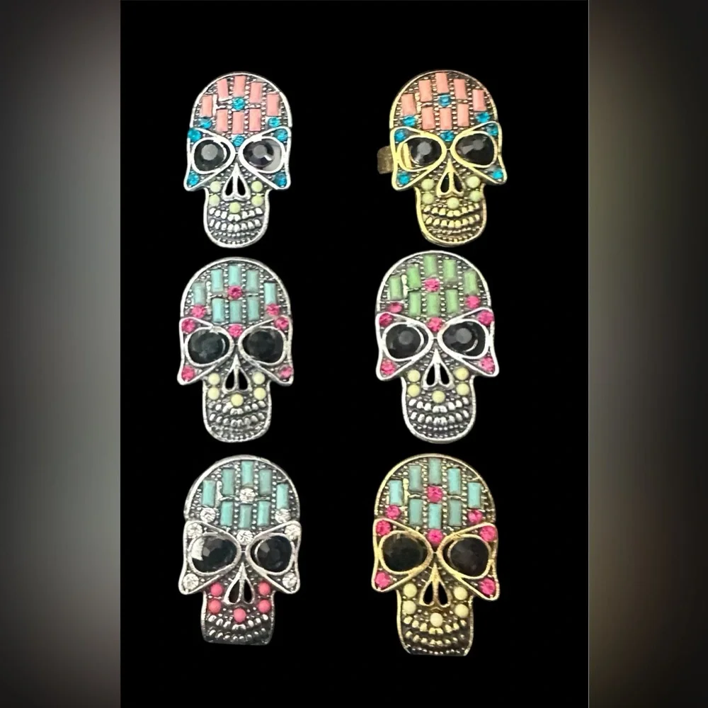 Colorful Skull Ring - Picture 1 of 3